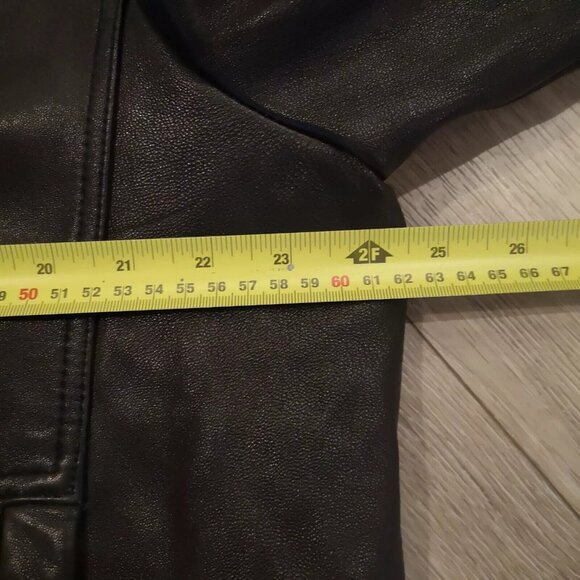 Vintage Y2K Calvin Klein Buttery Black Soft Leather Bomber Jacket Coat 90s XL - Picture 12 of 16